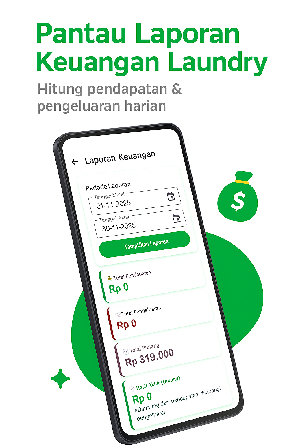 Tampilan Aplikasi Nyuci